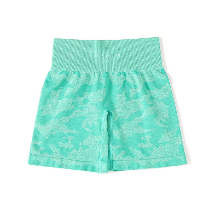 Shorts sem costura camuflado - Waregacam